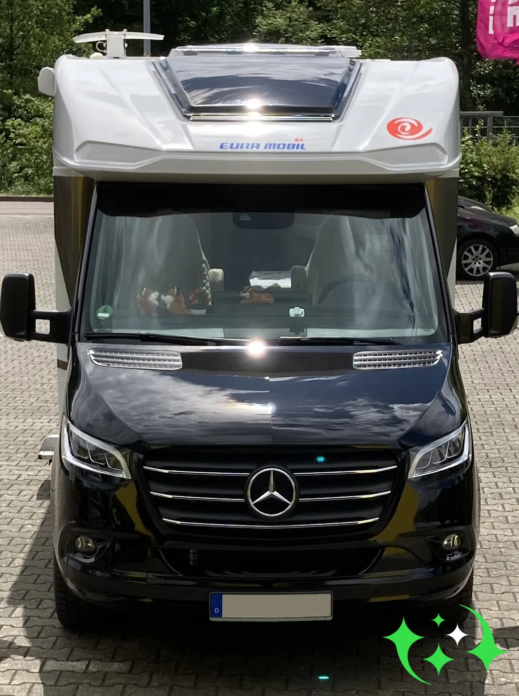 Eura Mobil auf Mercedes Sprinter nach der Keramikversiegelung