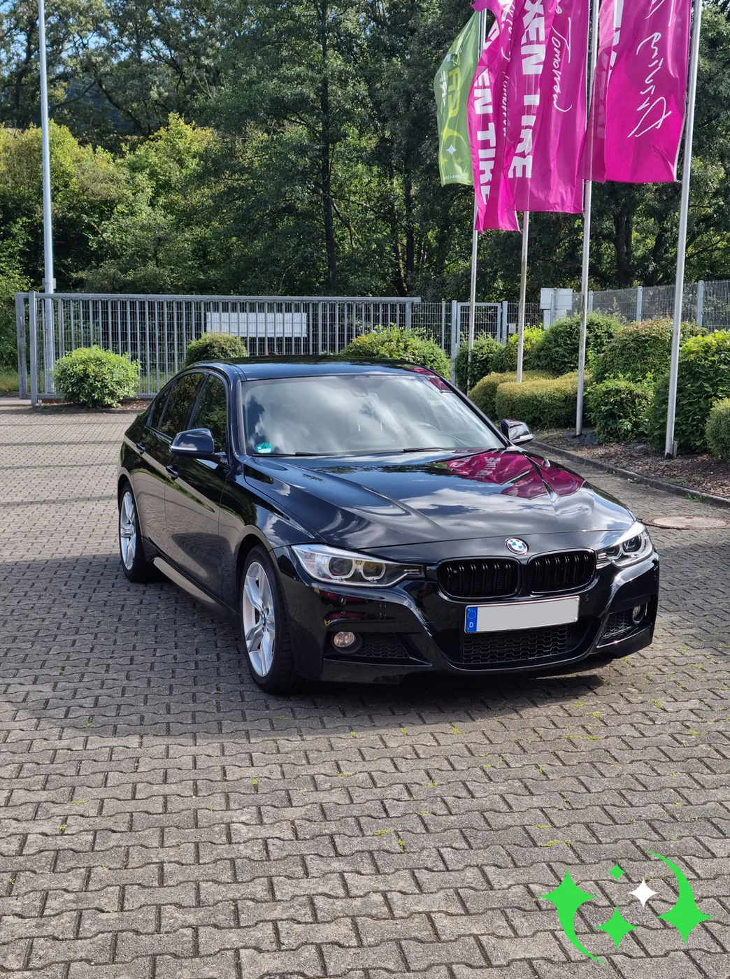 BMW 3er in Schwarz nach zweistufiger Politur